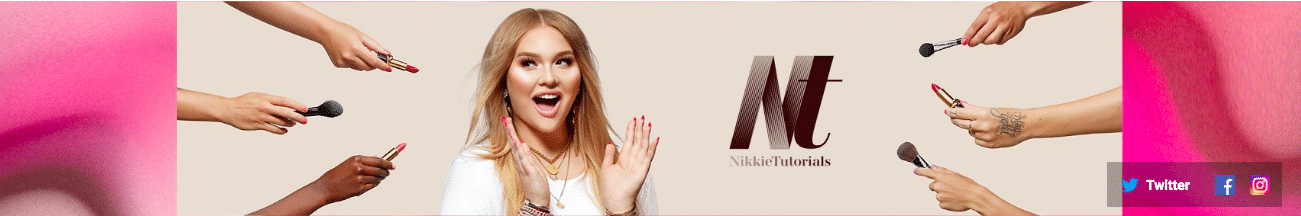 Nikkie Tutorials YouTube banner