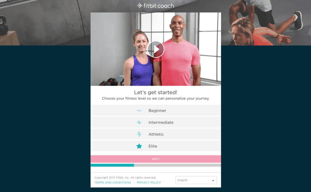 Fitbit onboarding